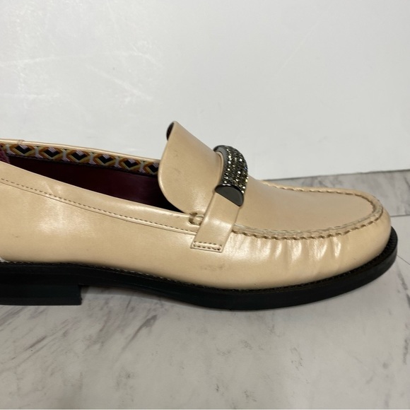 Franco Sarto Lizzy Tan Faux Leather Sparkle Loafer 8M - Picture 11 of 16